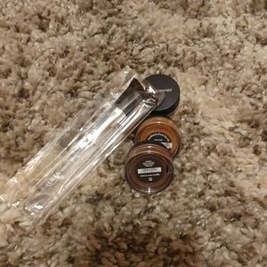 Ulta brushes with 3 bareminerals products